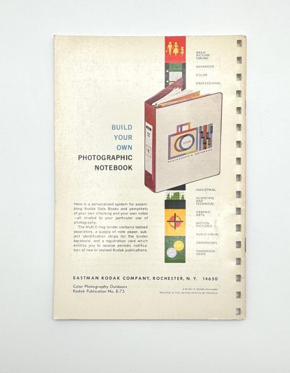 Kodak 1968 Color Photography Outdoors Publication E-75 Book Guide Manual 2nd Ed - Image 2