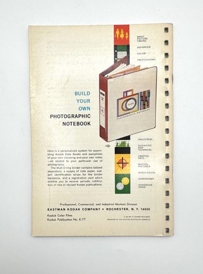 Kodak 1968 Color Photography Color Data Book E-77 Fifth Edition Second Printing - Image 2
