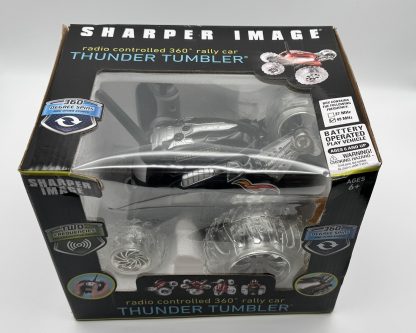 Sharper Image Thunder Tumbler Remote Control RC Stunt Car Black Brand New