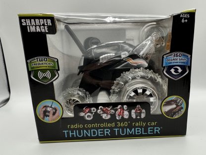 Sharper Image Thunder Tumbler Remote Control RC Stunt Car Black Brand New - Image 4