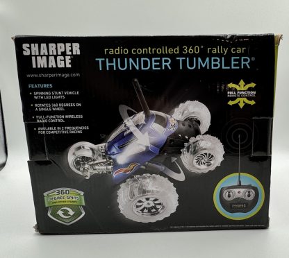 Sharper Image Thunder Tumbler Remote Control RC Stunt Car Black Brand New - Image 6