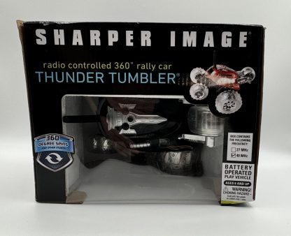 Sharper Image Thunder Tumbler Remote Control RC Stunt Car Black Brand New - Image 2
