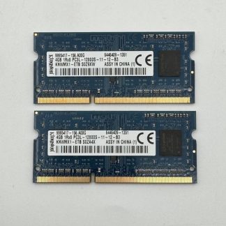 Kingston 8GB (4GB x 2) PC3L-12800S DDR3 1600MHz Laptop Memory Ram Sodimm KNWMX1-ETB