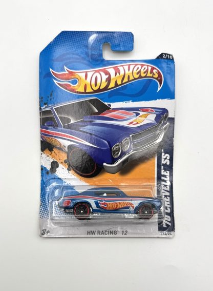 2012 Hot Wheels '70 Chevy Chevelle SS Blue #172/247 HW Racing #2/10