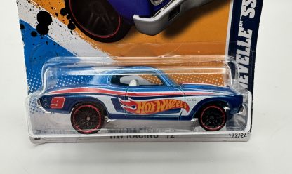 2012 Hot Wheels '70 Chevy Chevelle SS Blue #172/247 HW Racing #2/10 - Image 2