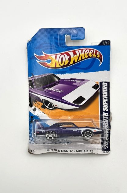 Hot Wheels '70 Plymouth Superbird, Purple, 2012 Muscle Mania - Mopar - Image 3