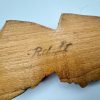 Vintage R. Audet Hand Carved Wooden Spoon & Fork Set - Quebec Canada - Image 2