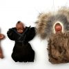 Vintage Hong Kong Plastic Dolls - Lot of 3 - Native American/Alaskan Inspired - Unique Collectible