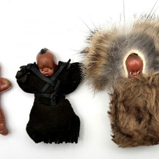Vintage Hong Kong Plastic Dolls - Lot of 3 - Native American/Alaskan Inspired - Unique Collectible