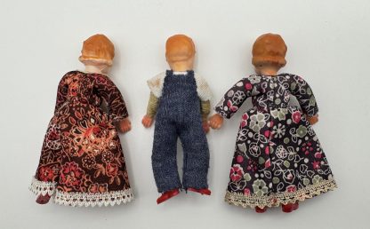 Vintage Family of 5 Dolls - Mom, Dad, Brother & Sisters - Unique Construction - Charming Collectible - Image 5
