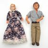 Vintage Family of 5 Dolls - Mom, Dad, Brother & Sisters - Unique Construction - Charming Collectible - Image 4