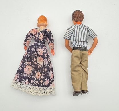Vintage Family of 5 Dolls - Mom, Dad, Brother & Sisters - Unique Construction - Charming Collectible - Image 3