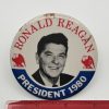 Vintage 1980 Ronald Reagan Campaign Pin - 40th President - Political Memorabilia 3" - Image 4