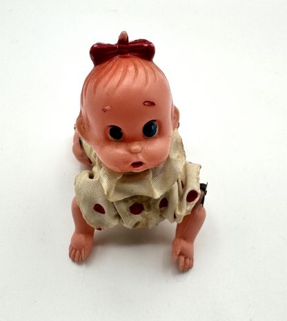Vintage 1950s Japanese Wind-Up Crawling Baby Dolls - Set of 2 - Working! - Image 4