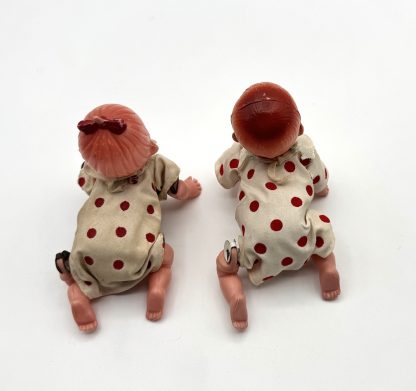 Vintage 1950s Japanese Wind-Up Crawling Baby Dolls - Set of 2 - Working! - Image 6