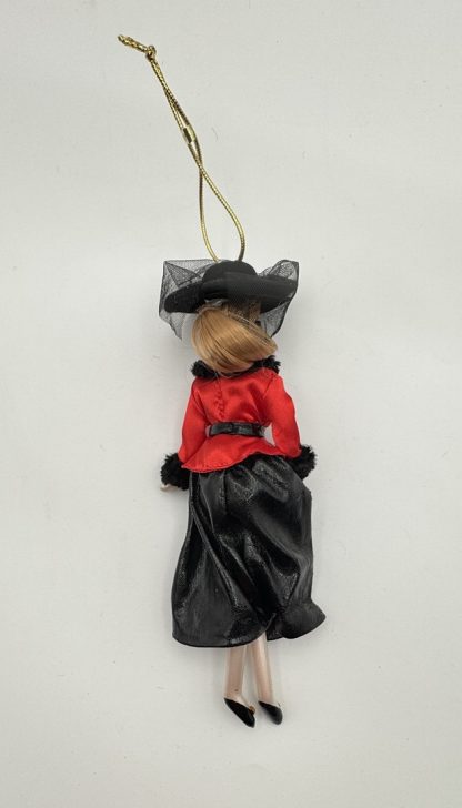 Set of 2 Ladies With Elegance 8" Glass Ornament - Asian Geisha & Ladies with Elegance Red Black Set - Image 5