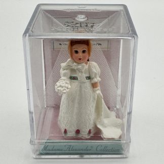 Vintage Hallmark Madame Alexander Merry Miniatures Empire Bride 1998 - In Plastic Case