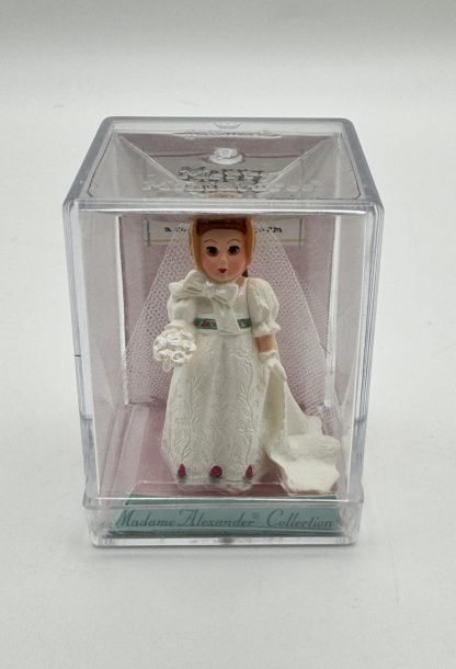 Vintage Hallmark Madame Alexander Merry Miniatures Empire Bride 1998 - In Plastic Case