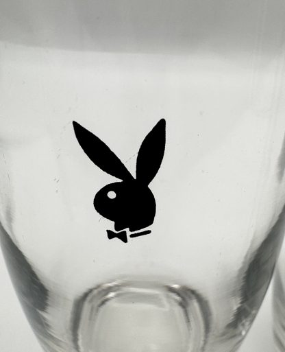 Vintage Playboy Highball Glasses - Black Bunny Logo - Set of Two - Mid-Century Barware - Image 6