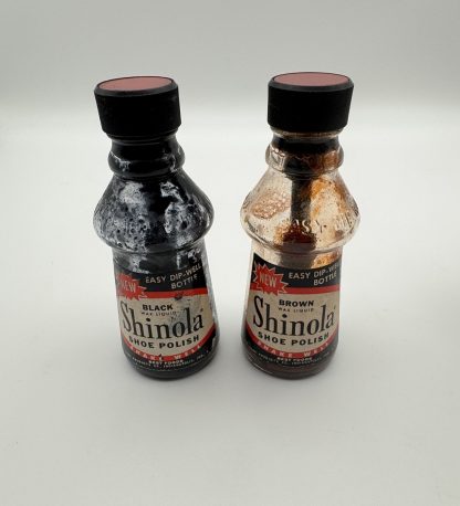 Vintage Shinola Wax Liquid Shoe Polish Bottles & Boxes - 1950s - Black - Brown - Collectible - Rare - Image 5