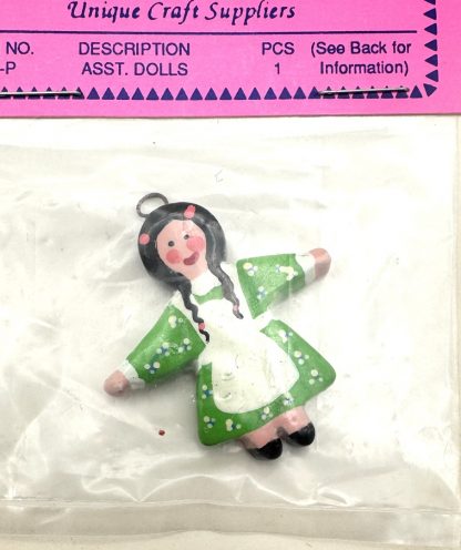 Vintage 80s Elisa Peruvian Touch Hand-Painted Doll - Miniature Accessory - New! (Lot of 3) - Image 6