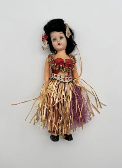 Vintage 1960s Hula Dancer Doll - Rare Hawaiian Collectible - Made in Japan/Hong Kong - Jointed Limbs! - Image 3