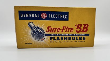 Vintage General Electric Flashbulbs Sure-Fire # 5B in Original Box 12 bulbs