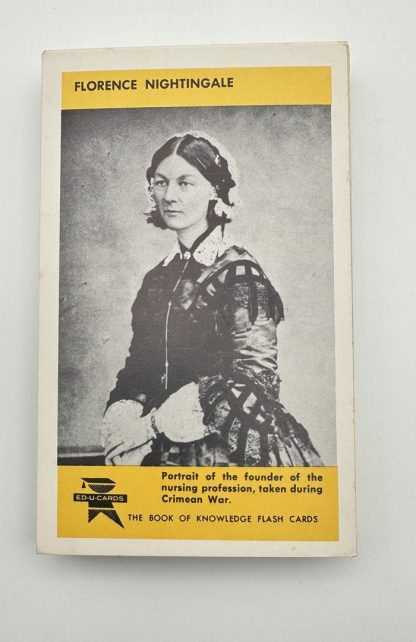 Vintage 1960 Flash Cards - The Book Of Knowledge Vol II - Famous People - Educational Quiz Game - Image 6