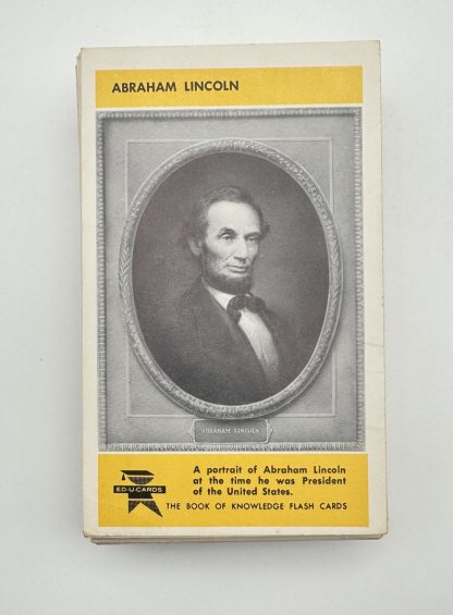 Vintage 1960 Flash Cards - The Book Of Knowledge Vol II - Famous People - Educational Quiz Game - Image 8
