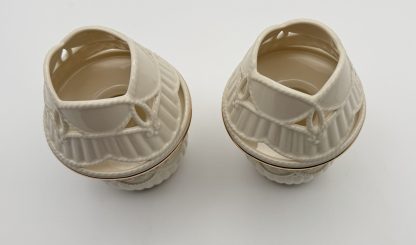 Lenox Ivory Porcelain Fine China Great Gifts Carved Tea Light Lamps Set - 2 Count - Like New! - Image 5