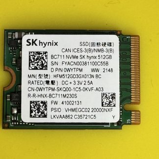SK Hynix 512GB NVMe M.2 2242 SSD BC711 PCIe 0WYTPM WYPTM