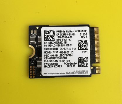 Samsung PM991a 512GB, NVMe 0K3FPK K3FPK