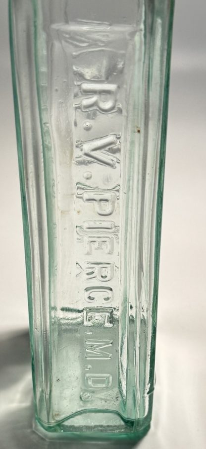 Antique R.V. Pierce Medicine Bottle – Buffalo NY – 9” Glass Patent Medicine Collectible - Image 5