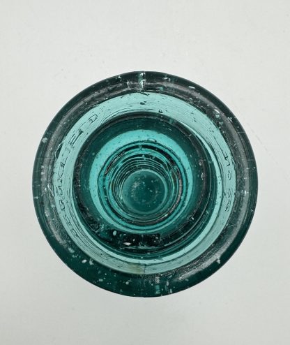Antique Brookfield Glass Insulator No. 36 –  with Character Bubbles "SNOW" – Vintage Telegraph Collectible - Image 5