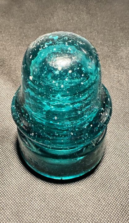 Antique Brookfield Glass Insulator No. 36 –  with Character Bubbles "SNOW" – Vintage Telegraph Collectible - Image 6