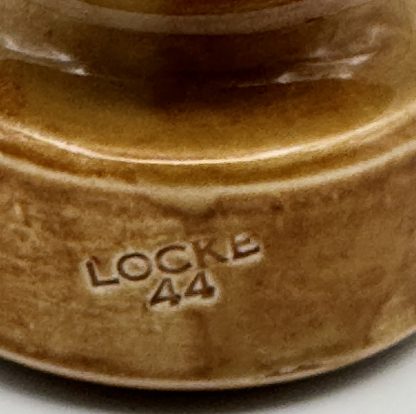 Rare Locke 44 Glass Insulator in Unique Beige Color - Perfect for Collectors - Image 3