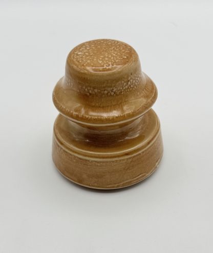 Rare Locke 44 Glass Insulator in Unique Beige Color - Perfect for Collectors - Image 5