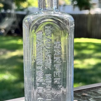 Harper's Headach Medicine – Washington D.C. – 6”  Glass Patent Medicine Collectible