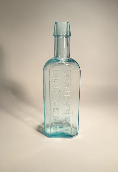 Vintage Syrup of Tar - Wild Cherry Horehound – Dr. J.R. Morris – Easton PA – Light Blue Glass Bottle 6 1/4" - Image 5