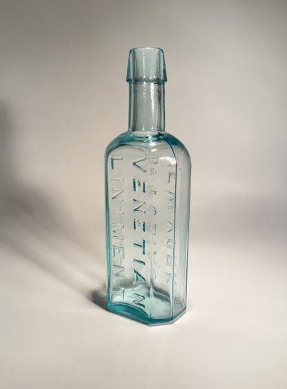 Vintage Syrup of Tar - Wild Cherry Horehound – Dr. J.R. Morris – Easton PA – Light Blue Glass Bottle 6 1/4" - Image 2