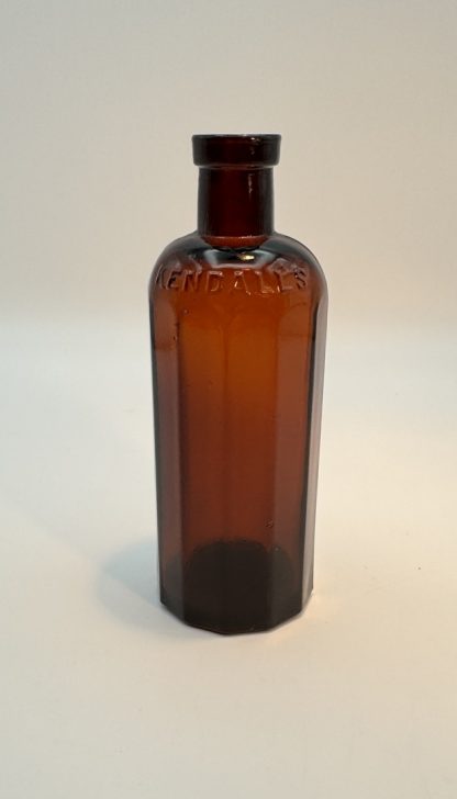 Vintage Kendall’s Spavin Cure for Human Flesh – 5 1/2” Tall – 2” Wide –  Bottle – Brown Tint - Image 7
