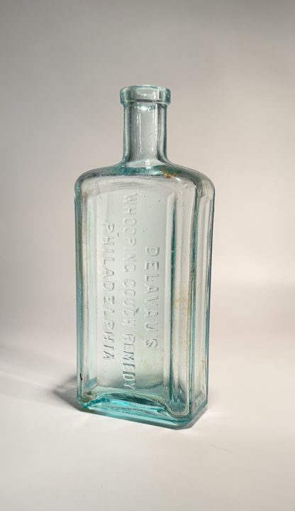 Vintage Delavau's Whooping Cough Remedy Bottle - Philadelphia
