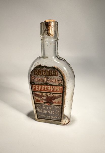 Vintage Rogers Pure Family Peppermint Bottle - Binghamton, NY
