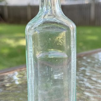 Vintage Davis Pain Killer Bottle - Rare Aqua Glass