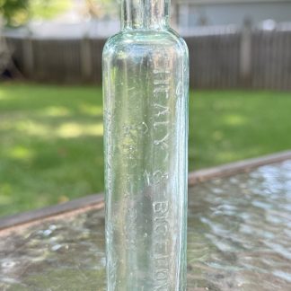 Vintage Healy & Bigelow’s "Kick A Poo" Indian Oil Bottle – Rare Patent Medicine