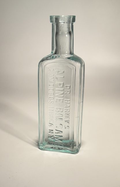Vintage Dr. Harvey’s Alpine Balsam Glass Bottle - A.W. Dobbs, Ithaca NY - Antique Collectible - Image 4