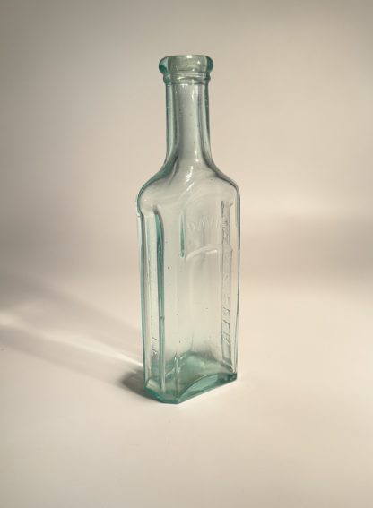 Vintage Davis Pain Killer Bottle - Rare Aqua Glass - Image 3