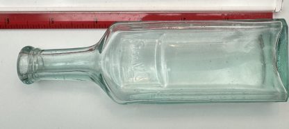 Vintage Davis Pain Killer Bottle - Rare Aqua Glass - Image 6