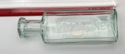 Vintage Eradeline Glass Bottle -  Antique Collectible – Aqua Blue Glass Bottle - Image 4