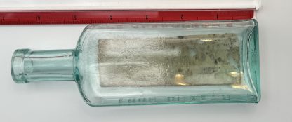 Vintage Aqua Blue Lung Healer Patent Medicine Bottle by Dr. Alexander's with Original Label - Image 2